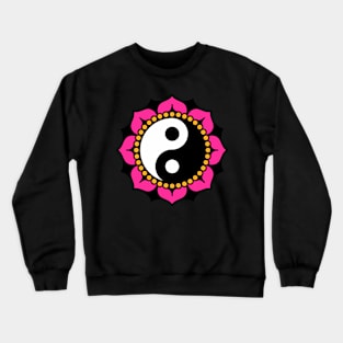 Yinyang lotus Crewneck Sweatshirt